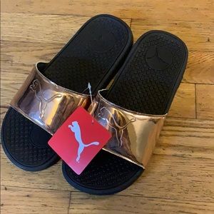 Puma Rose Gold Slides